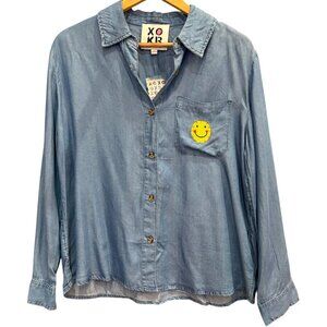 Kerri Rosenthal NWT Happiness Frame Of Mind Button Up - Size Medium